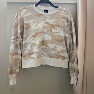 Nike Cropped Neutral Camo Crewneck